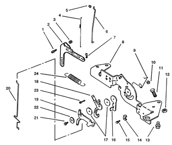 Engine Controls Diagram and Parts List for 72063 4900001 - 4999999 Toro Lawn Tractor