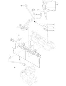 Fuel Injection Valve Assembly Diagram and Parts List for 72098 413000000 - 999999999 Toro Lawn Tractor