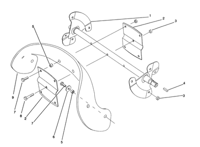 Rotor Assembly Diagram and Parts List for 38195 2000001 - 2999999 Toro Snow Blower