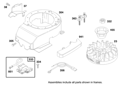 Engine Briggs & Stratton Model 12h802-1758-A1 Diagram and Parts List for 20478 7900001 - 7999999 Toro Lawn Mower
