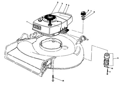 Engine Assembly Diagram and Parts List for 16165 4000001 - 4999999 Toro Lawn Mower