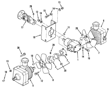 Transmission Drive Diagram and Parts List for Z1-24OE04 1000001 - 1999999 Toro Lawn Tractor