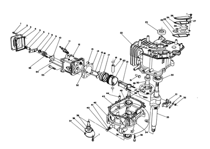 Crankcase Assembly (Continued) (Engine Model No. Vmj8) Diagram and Parts List for 26622 0000001 - 0003100 Toro Lawn Mower