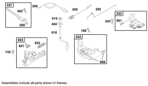 Engine Briggs & Stratton Model 12j802-2368-E1 Diagram and Parts List for 20029 9900001 - 9999999 Toro Lawn Mower