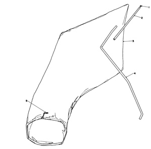 Giant Bagging Kit No. 29-9750 (Optional) Diagram and Parts List for 16212C 7000001 - 7999999 Toro Lawn Mower