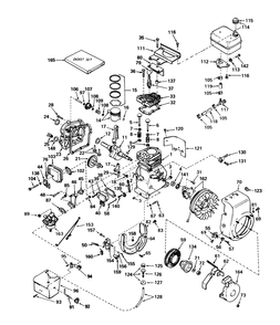 Engine Tecumseh Model Hs40-55513f Diagram and Parts List for 38250 0000001 - 0999999 Toro Snow Blower