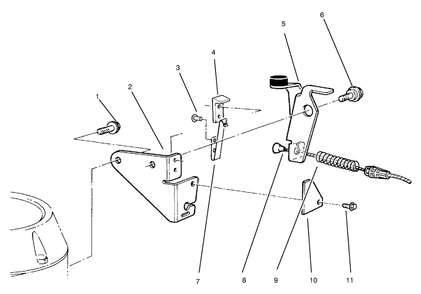Brake Assembly Diagram and Parts List for 22038 7900001 - 7999999 Toro Lawn Mower