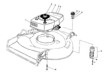 Engine Assembly Diagram and Parts List for 16165C 5000001 - 5999999 Toro Lawn Mower