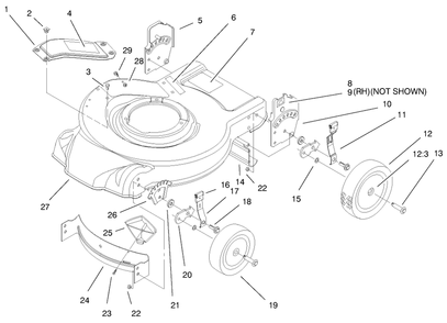 Part Location Diagram of 95-7403 Toro DISCONTINUED
