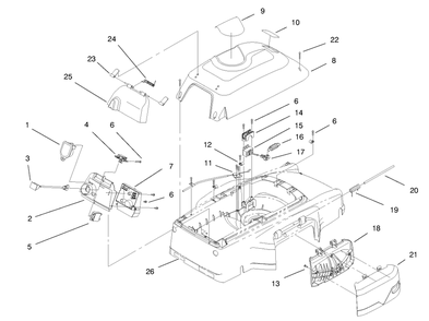 Cover, Mulch Plug And Panel Assembly Diagram and Parts List for 21042 8900001 - 8999999 Toro Lawn Mower
