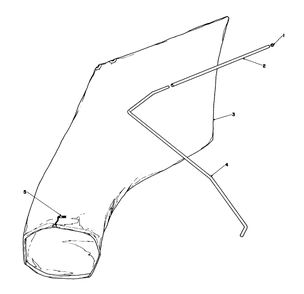 Giant Bagging Kit (Optional) Diagram and Parts List for 16870 2000001 - 2999999 Toro Lawn Mower