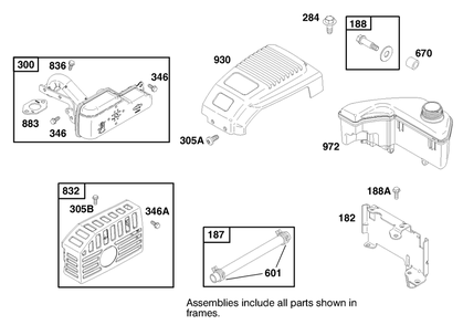 Engine Gts-200 Diagram and Parts List for 20786 9900001 - 9999999 Toro Lawn Mower