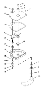 Steering Gearbox Assembly No. 99-7660 Diagram and Parts List for 12004 230000001 - 230999999 Toro Lawn Tractor