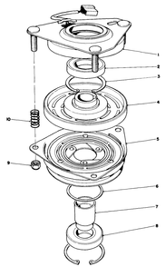 Clutch Assembly No. 54-3200 Diagram and Parts List for 30156 390001 - 399999 Toro Lawn Tractor Accessories