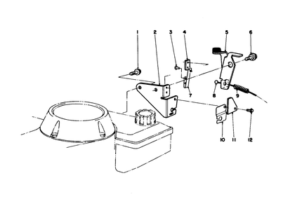 Brake Assembly Diagram and Parts List for 20103 1000001 - 1999999 Toro Lawn Mower