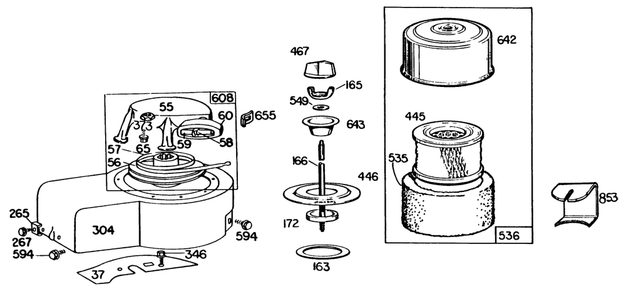 Engine Briggs & Stratton Model 130902-1162-01 Diagram and Parts List for 23022 3000001 - 3999999 Toro Lawn Mower