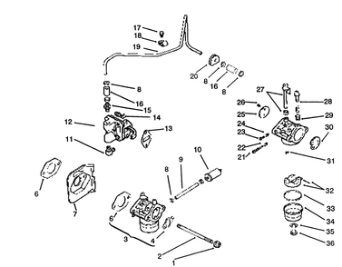 Fuel System Diagram and Parts List for 72063 4900001 - 4999999 Toro Lawn Tractor