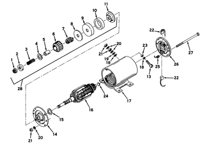 Starter Motor No. 32468 Assembly 935e Diagram and Parts List for 55050 9000001 - 9999999 Toro Lawn Tractor