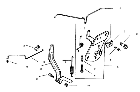 Engine Controls Diagram and Parts List for 30186 690001 - 690406 Toro Lawn Tractor Accessories