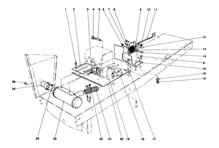 Exhaust Assembly Diagram and Parts List for 55275 2000001 - 2999999 Toro Lawn Tractor