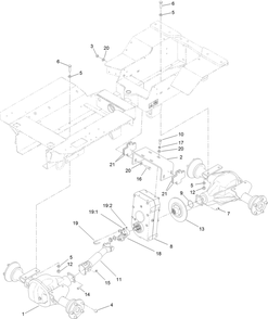 Part Location Diagram of 136-0234 Toro Yoke-Transmission