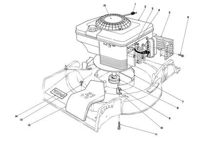 Engine Assembly Diagram and Parts List for 16401 4900001 - 4999999 Toro Lawn Mower