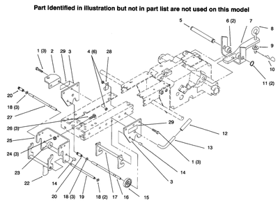 Hitches Diagram and Parts List for 73422 6900001 - 6999999 Toro Lawn Tractor