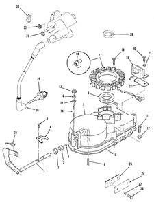 Section 9-Gearcase And Ignition Diagram and Parts List for Y1-16OE01  Toro Lawn Tractor