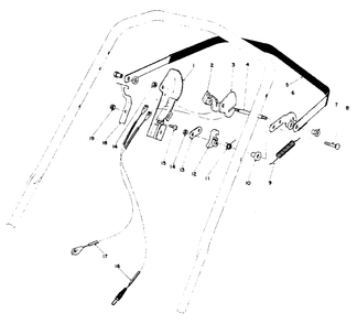 Traction Control Assembly Diagram and Parts List for 10502 1000001 - 1999999 Toro Lawn Mower