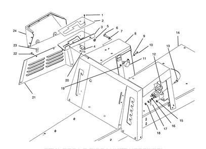 Seat Body & Side Panel Assembly Diagram and Parts List for 70080 5900001 - 5999999 Toro Lawn Tractor