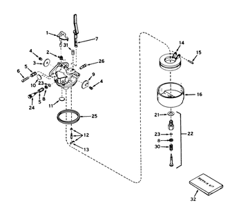 Carburetor No. 631920 Diagram and Parts List for 38050 0000001 - 0999999 Toro Snow Blower