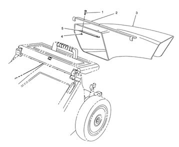 Side Discharge Chute Model No. 59112 (Optional) Diagram and Parts List for 26622 0003101 - 0999999 Toro Lawn Mower