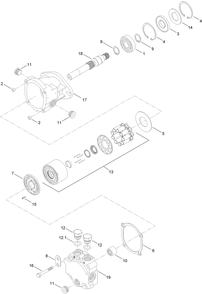 Hydraulic Motor Assembly No. Au87430035 Diagram and Parts List for 25401 316000001 - 316999999 Toro Lawn Tractor Accessories