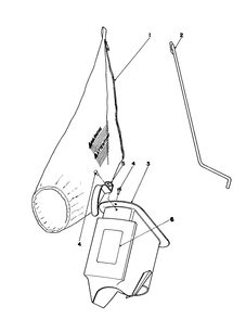 Bagging Kit No. 36-8380 (Optional) Diagram and Parts List for 16360 0000001 - 0999999 Toro Lawn Mower