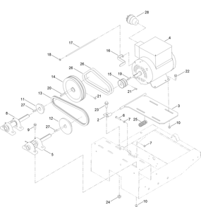Part Location Diagram of 125-6255 Toro Motor-Electric