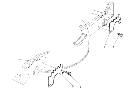 Wear-Plate Model No. 49-4080 (Optional) Diagram and Parts List for 20668 0000001 - 0999999 Toro Lawn Mower