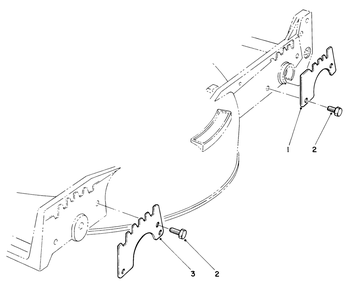 Wear Plate Kit No. 49-4080 (Optional) Diagram and Parts List for 20715 4000001 - 4999999 Toro Lawn Mower