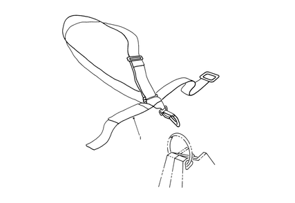Deluxe Shoulder/Waist Belt Harness (Optional) Diagram and Parts List for 51655 1000001 - 1999999 Toro Trimmer
