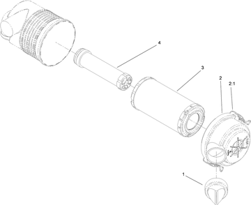 Air Cleaner Assembly No. 117-9989 Diagram and Parts List for 22323 400000000 - 401799999 Toro Lawn Tractor Accessories