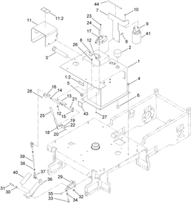 Part Location Diagram of ST45960-03 Toro Guide-Shaft