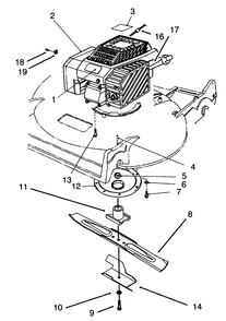 Engine Assembly Diagram and Parts List for 22145 5900001 - 5999999 Toro Lawn Mower