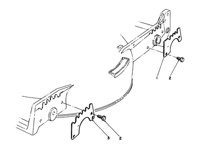 Wear Plate Model No. 49-4080 (Optional) Diagram and Parts List for 20328B 2000001 - 2999999 Toro Lawn Mower