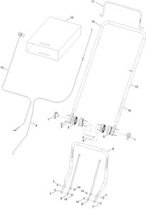 Handle Assembly Diagram and Parts List for 58620 322006065 - 322999999 Toro Lawn Mower