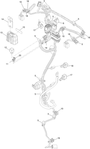 Harness Assembly No. 142-2926 Diagram and Parts List for 74532 400000000 - 417099999 Toro Lawn Tractor