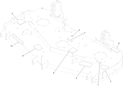 Deck Decal Assembly Diagram and Parts List for 74145 (314000001-314999999)(2014) Toro Lawn Mower