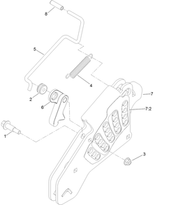 Height-Of-Cut Assembly Diagram and Parts List for 74923TE (313000001-313999999)(2013) Toro Lawn Mower