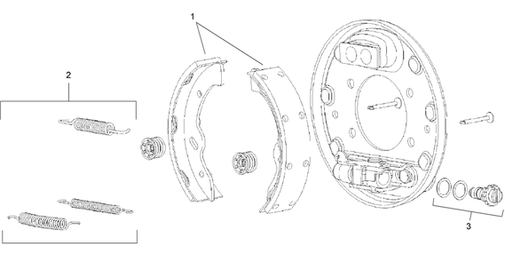 Right Hand Brake Assembly No. 99-7136 Diagram and Parts List for 12003 210000001 - 210999999 Toro Lawn Tractor