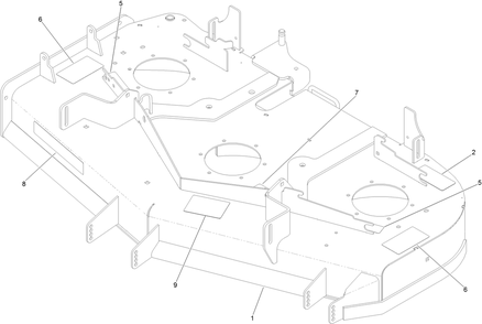 Deck Decal Assembly Diagram and Parts List for 74470 400000000-402099999 Toro Lawn Tractor