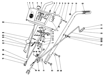Part Location Diagram of 88010 Toro Shift Rod