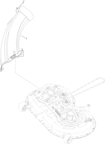 Chute Assembly Diagram and Parts List for 79410 416800000 - 999999999 Toro Lawn Tractor